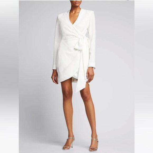 NWTs Cinq a Sept Sierra Wrap Minidress Size 8 - Picture 1 of 13